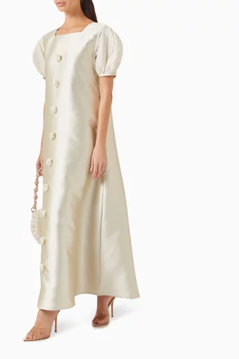 Jemila Maxi Dress in Satin
