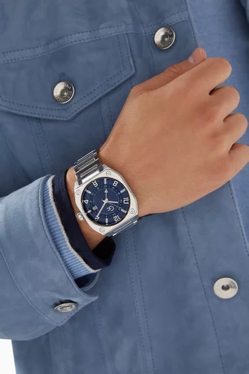 Airborne Quartz Stainless Steel Watch, 39mm