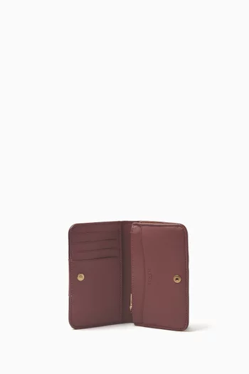 Slim Card Logo Wallet in Coated-canvas