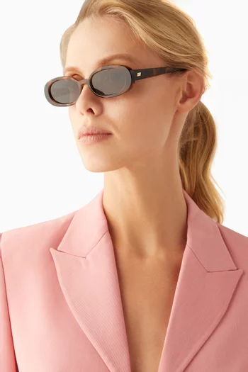 Outta Love Oval Sunglasses in Acetate