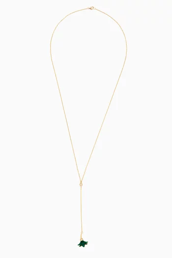 Psychedeliah Long Diamond Necklace in 18kt Yellow Gold