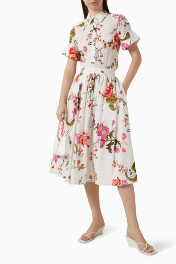 Floral-print Top in Cotton