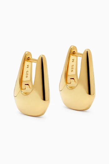 x Lucy Williams Arco Small Hoop Earrings in 18kt Recycled Gold Plated Vermeil