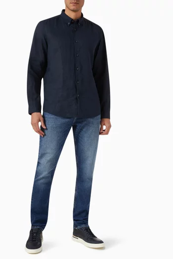 Regular-fit Shirt in Linen