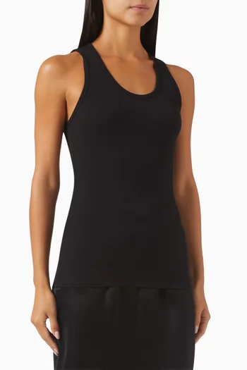Tank Top in Ribbed-knit