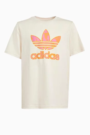 Summer All-over Logo Print T-shirt in Cotton-jersey