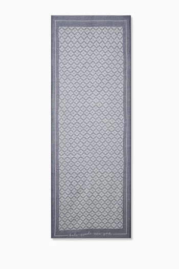 Spade Flower Yarn Dye Scarf