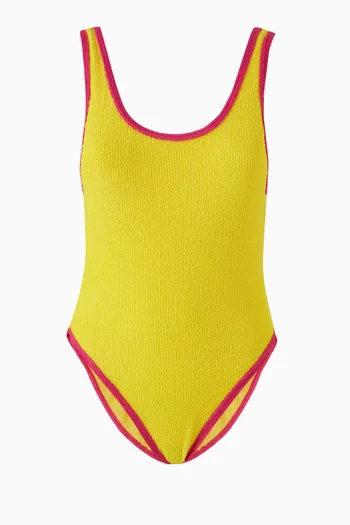 لباس سباحة قطعة واحدة ذا شو تايم ديو نايلون مطاطي