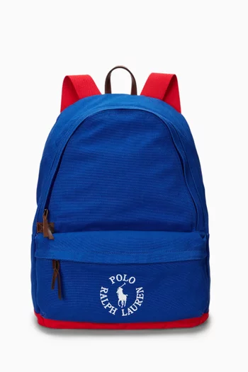 Logo Backpack in Cotton-canvas
