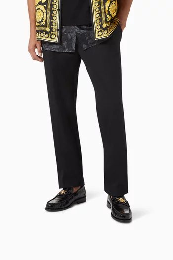 Medusa 95 Loafers in Croc-embossed Leather
