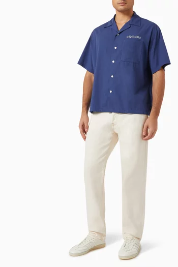 Logo-embroidered Hawaiian Shirt