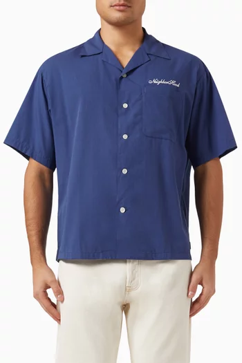 Logo-embroidered Hawaiian Shirt