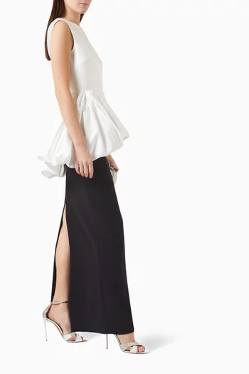 Emi Peplum Maxi Dress