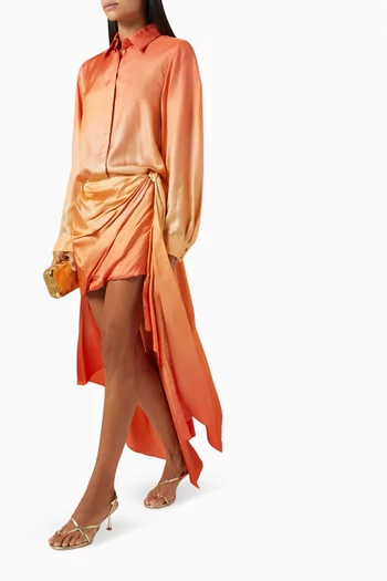 Tranquillity Scarf Mini Skirt in Silk