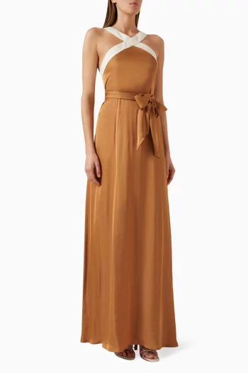 فستان سولانج طويل فيسكوز