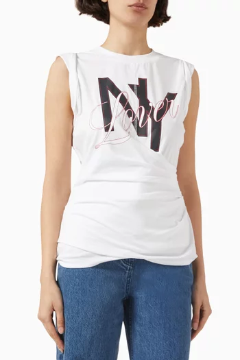 NY Lover Tank Top in Cotton-jersey