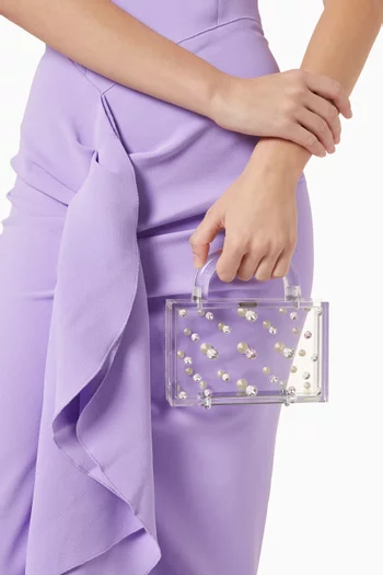 حقيبة ليون شفافة بيد علوية أكريليك