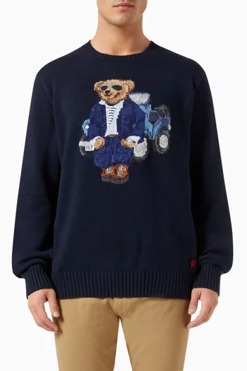 Polo Bear Pullover in Cotton-knit