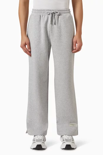 Oversized 28.5" Wide-leg Joggers in Organic Cotton Blend