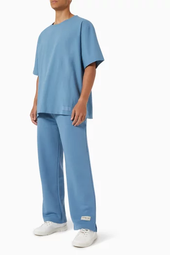 Oversized 28.5" Wide-leg Joggers in Organic Cotton Blend