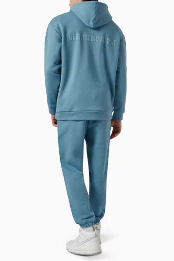 Oversized Logo Hoodie in Organic Cotton Blend