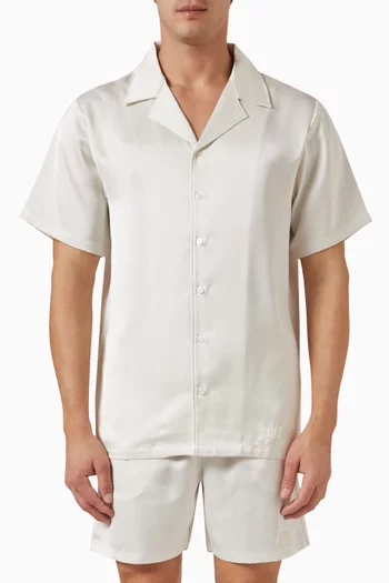 Short-sleeve Shirt in SATIN100©