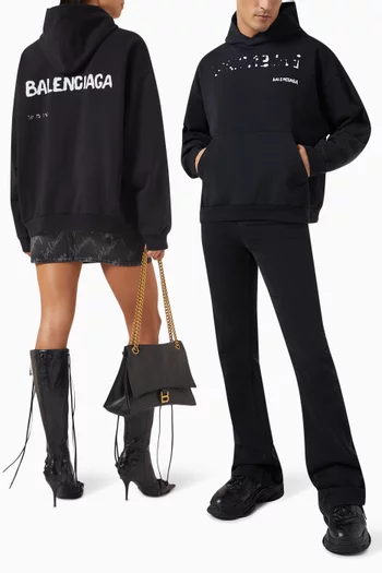 Unisex Logo Medium-fit Hoodie in Fleece