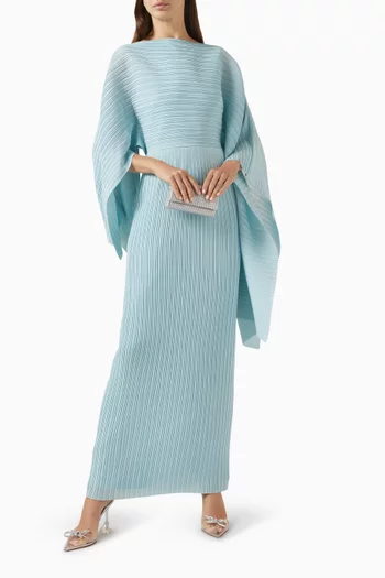 Adami Cape-sleeve Maxi Dress