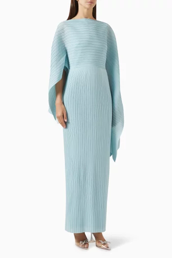 Adami Cape-sleeve Maxi Dress