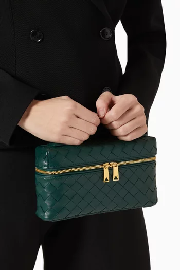 Bang Bang Vanity Case in Intrecciato Leather