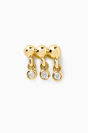 Bedazzle Diamond Trio Stud in 14kt Yellow Gold