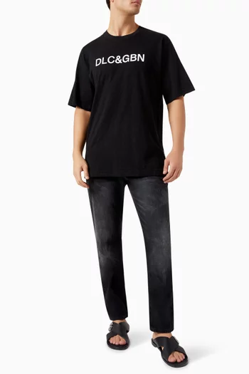 Logo T-shirt in Cotton Jersey