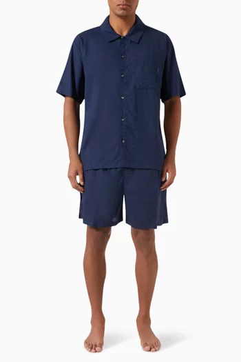 Shirt & Shorts Pyjama Set in Viscose