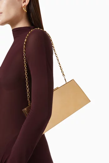 Sequence by Lanvin Clutch Bag in Metallic Leather