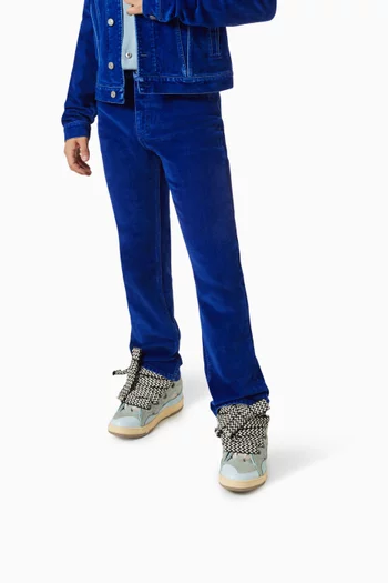 Curb Sneakers in Leather, Suede & Mesh