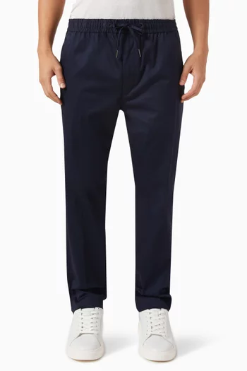 Slim Joggers in Cotton Sateen