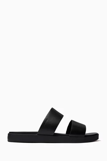 Double-strap Sandals in Smooth-leather