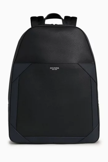 Backpack in Saffiano-leather
