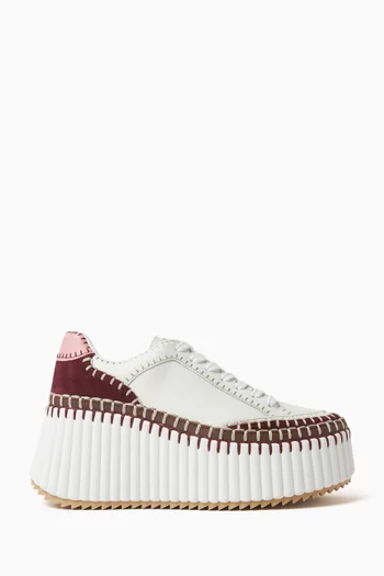 Nama Flatform Sneakers in Calfskin