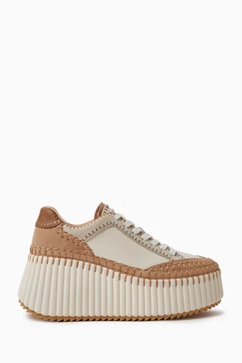 Nama Flatform Sneakers in Calfskin