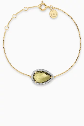 Alma Diamond Bracelet in 18kt Yellow Gold