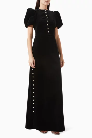 The Confessional Dress in Cotton Velvet