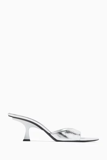 Bes 65 Mules in Metallic Leather