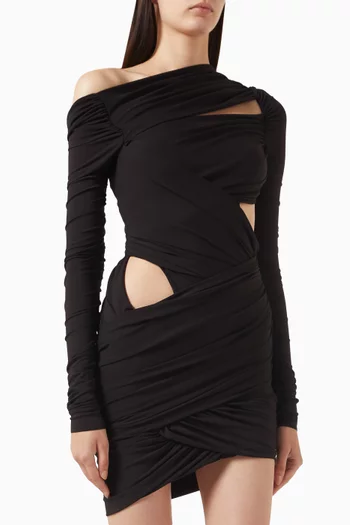 Cut-out Mini Dress in Jersey