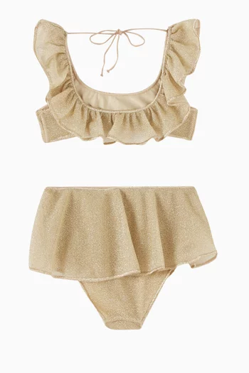 Osemini Lumiere Two-piece Bikini in Glitter Nylon