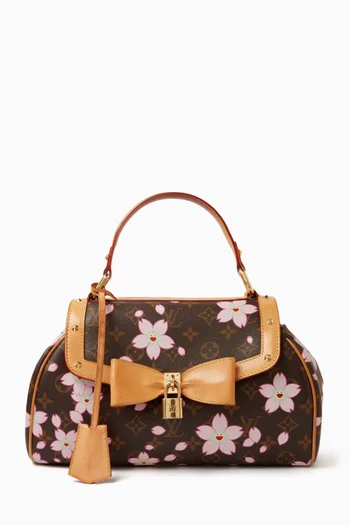 حقيبة مزينة بأزهار الكرز قنب بأحرف الماركة لويس فيتون × تاكاشي موراكامي