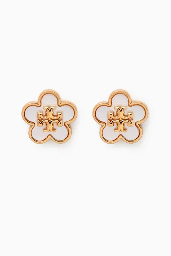 Kira Flower Stud in 18kt Gold-plated Brass
