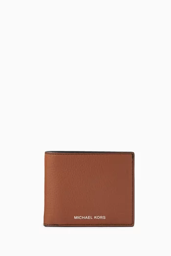 Hudson Slim Billfold Wallet in Pebbled Leather