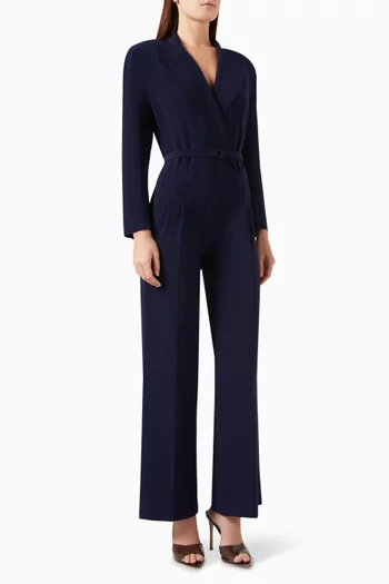 Double Breasted Straight-leg Jumpsuit
