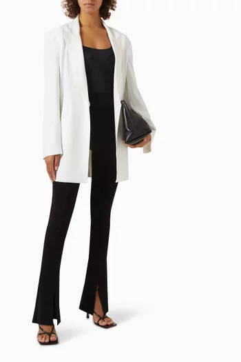 Easy Fit Single-breasted Jacket in Poly-lycra